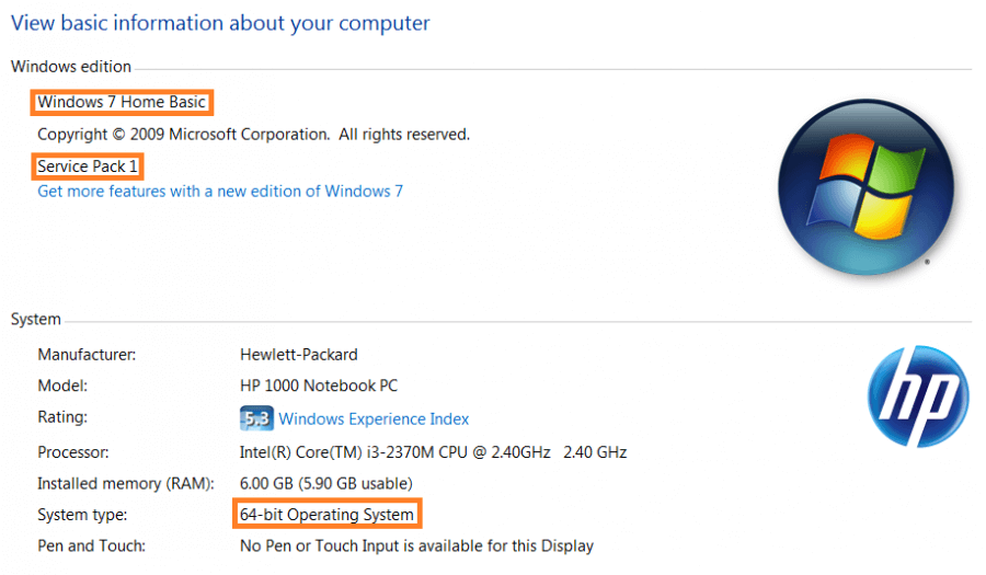 Windows 7 Service Pack - Start Button - Computer - Properties - WindowsWally