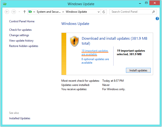 DRIVER_POWER_STATE_FAILURE - Windows update - check for updates 2 -- Windows Wally