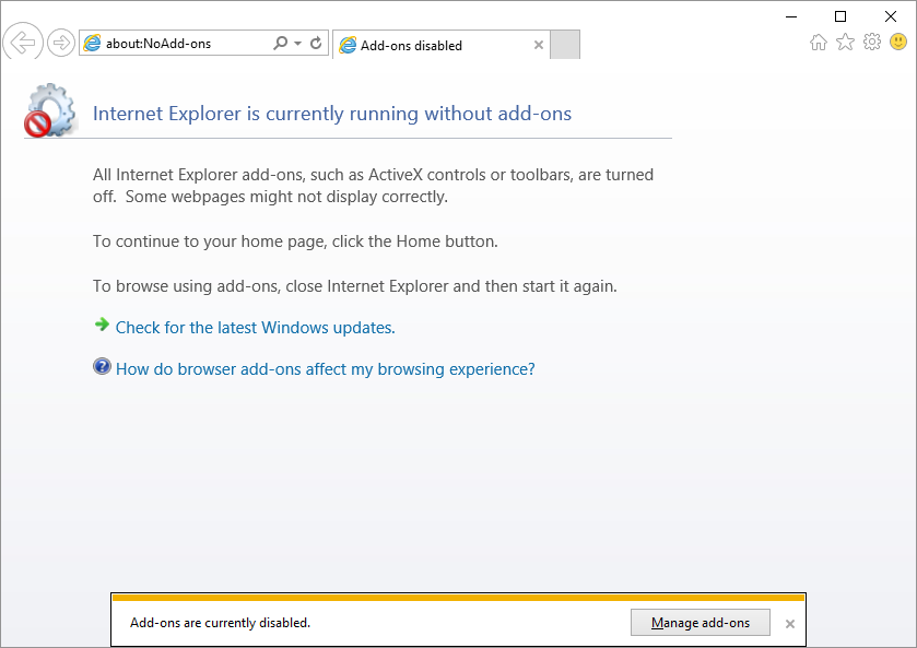 internet explorer updates