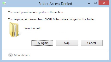 Windows.old -- You need permission to perform this action - Cover - Windows Wally