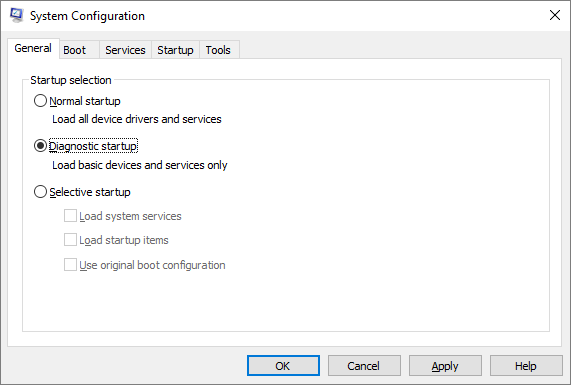 Safe Mode - Windows 10 - msconfig - System Configuration - Windows Wally