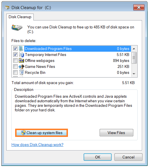 Fix Windows - Disk Cleanup - C Drive Properties - clean up System Files - WindowsWally